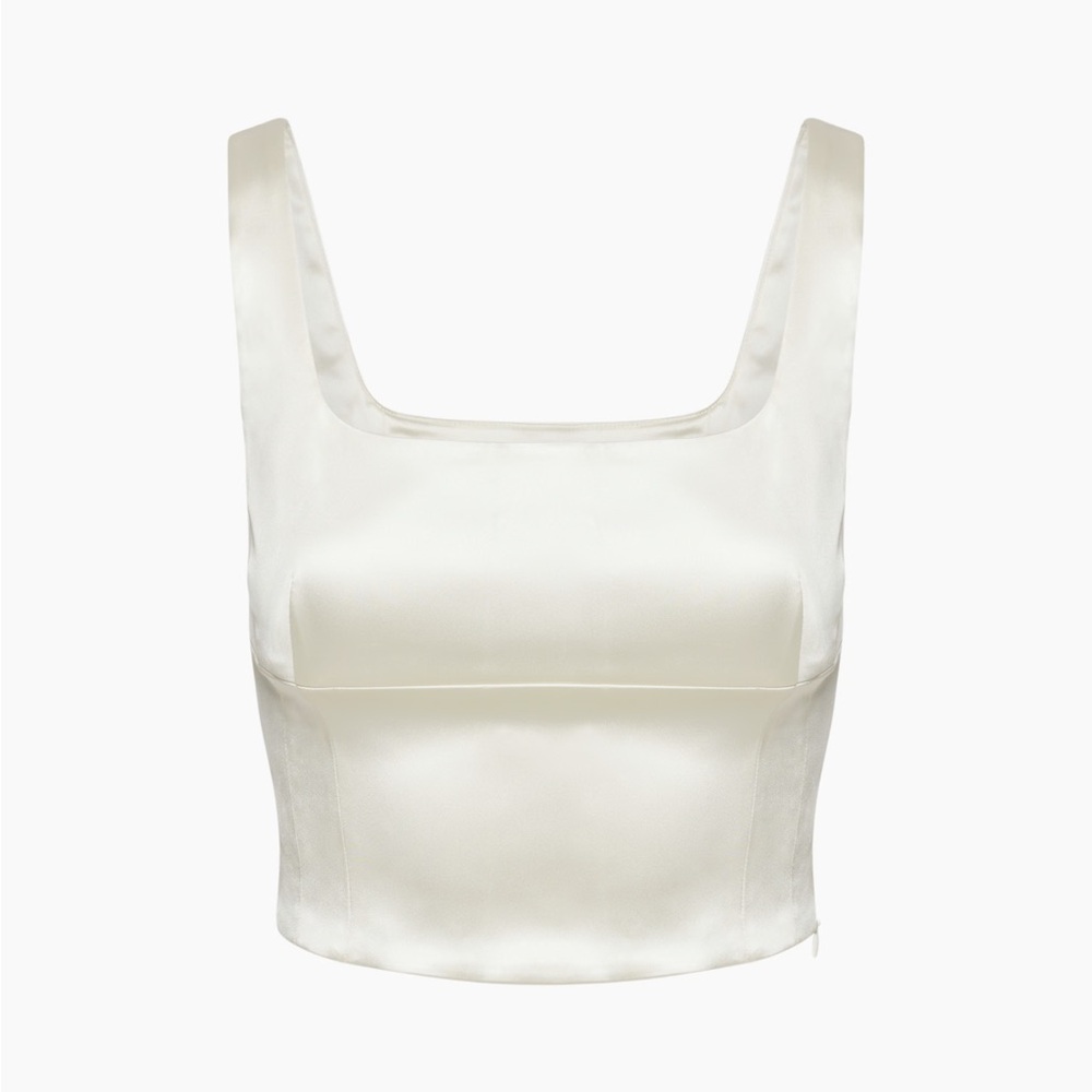 Aritzia Satin Bustier Tank Top